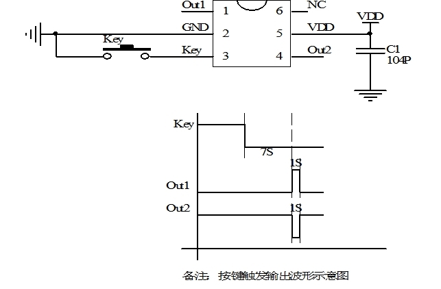 EY403-04D043長按7秒開關機延時1.2秒復位芯片解析