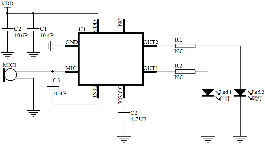 語音識別芯片電路
